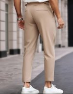New Comfortable and Stylish Men&#039;s Casual Western Pants with Pleats