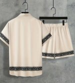 Men&#039;s 2pcs shirt and short shorts, non-stretch fabric for summer 