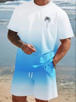 Men&#039;s 2pcs t-shirt and short shorts, stretch fabric for summer 